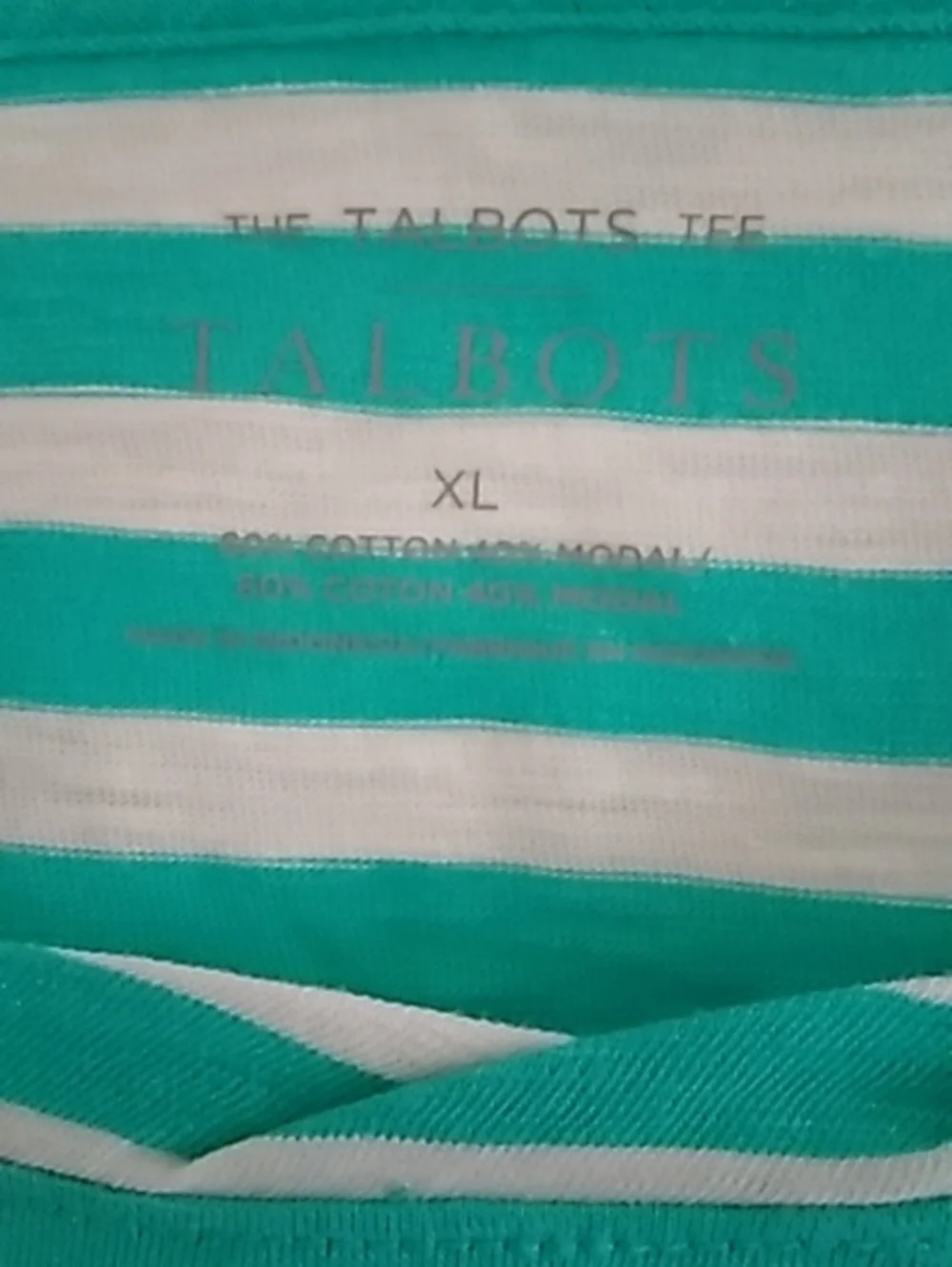 Talbots Striped Tee - Picture 2 of 4